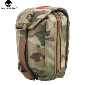 Holsters Emersear Taktik İlk Yardım Poşeti Molle Kit Tıbbi Çantası Askeri Yardımcı Poşet Paintball EDC Çantası Multicam Black Em6368