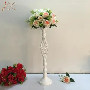 Ljushållare Creative Hollow White Wedding Table Road Lead Flower Rack Home and El Vases Decoration 1 Lot 10 PCS