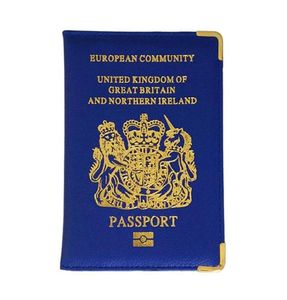 Detentori di carte Cover di passaporto del Regno Unito UK Case per ragazze rosa8015321