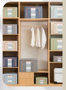 Сумки для хранения ткани складной организатор емкостью домашнюю коробку для одежды одеяло одеяло одеяло шкаф книга легкие цвета большой размер