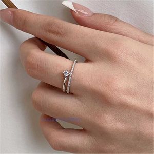 Ture Love Engagement Wedding Rings Jewelry for Women Girls 925 Sterling Silver 5a Cubic Zirconia Diamond Index Finger Rings with Gift Box Size 59 Nickel Fr