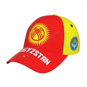 Caps de bola UNISSISEX Quirguistão bandeira quirguistão de beisebol adulto Capt de capitão patriótico para fãs de futebol homens homens