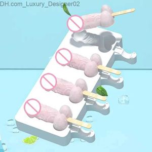 Ice Cream Tools Personalized Spoof silicone mold ice cream stick mouse simulation DIY food grade kitchen gadget Q240425