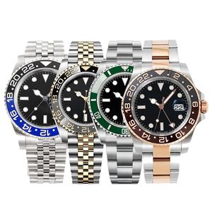 Męskie automatyczne ceramiki mechaniczne zegarki 40 mm 5A Pełne stali nierdzewne ślizganie się pływające zegar Sapphire Luminous zegarek Montre de de