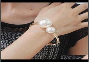 Bangle Jewelryukmoc Romantic Alloy Imitation Pearls Bracelets Fashion Aessories Dress Metal Cuff Bangles For Women Charm Jewelry1 4391777