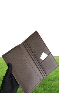 Mode mens plånböcker klassiska män plånbok ränder texturerade plånbok flera bifold långa små plånböcker med box4653344