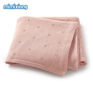 sets All Seasons Baby Blankets Newborn Boys Girls Cotton Month Swaddle Wrap Crib Cuddle for Stroller Bedding 100*80cm Infant Cellular