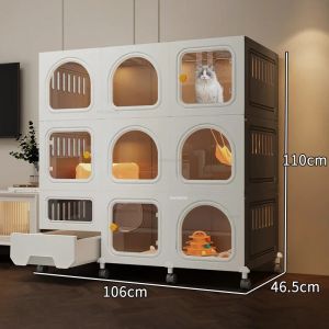 Gabbie casa trasparente gatto interno gatti multistatoy cat villa gatto cucciolo una casa gatto super grande gatto con prodotto puleggia