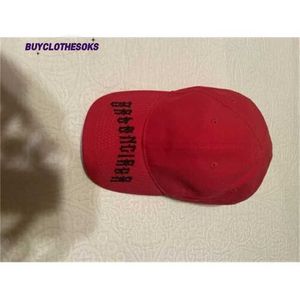 Буква вышивка крышки хип -хоп мужчина женский панк -бейсбол шляпы Blnciaga hat red tattoo printed aturetic hat
