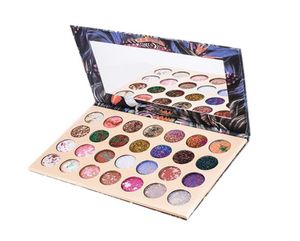 28 färger Professional Makeup Eyeshadow Pallete Ställer in kvinnor Beauty Cosmetics Kits Glitter Eye Shadow Make Up Palette Box 16071102