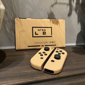 Чехлы желтый черный DIY для переключателя оболочки Joycons Controller Controller Cover Cover NS Console Case для Nintendo Switch Ascome