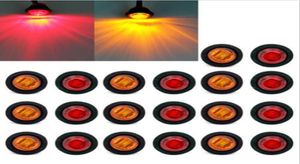 20x Mini 34quot Amberred LED Bullet Signale Light Side Marker Truck Anhänger Auto Styling3281455