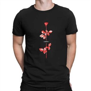 Banda de música de camisetas masculinas Depeche Cool Mody tudo conta camiseta harajuku punk mens tsshirt polyster homens tops t240425