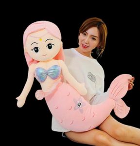 85100cm dev kawaii denizyıldızı deniz kızı peluş oyuncaklar yumuşak hayvan yastık doldurulmuş oyuncak bebek erkek kızlar doğum günü hediyeleri dekor h02734149