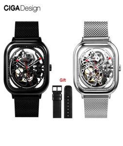 Original Xiaomi YouPin Ciga Design Watch Automatic Hollowing Mechanical Watch Male Square Mechanical Watches CYXC7 30024553919829