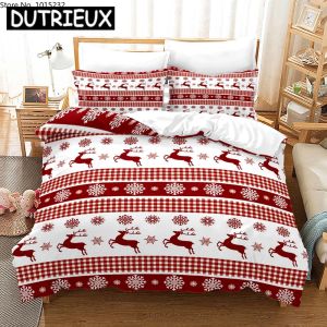 sets New Merry Christmas 3D Printed Bedding Set Duvet Covers Pillowcases Comforter Bedding Set Bedclothes Bed Linen 21