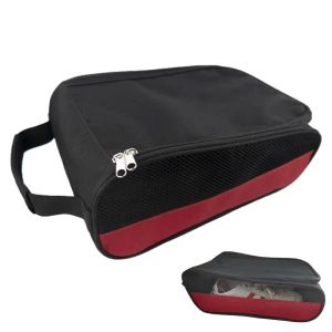 Bags Portable Mini Golf Shoe Bag Oxford cloth Shoe Carrier Bags Zipper Golfball Holder Breathable Pouch Pack Tee Bag Sport Accessorie
