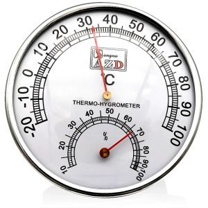 Uhren 120 mm Wandmontiertes Thermometer Hygrometer Barometer Uhr Tidal Wetter Station Innen im Freien