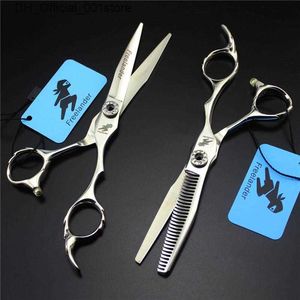 Hair Scissors Scissors Hair Scissors Freelander Brand de 6 polegadas de cabeleireiro profissional Sharp Blade Salon Equipment Ferramentas de corte de barbeiro Q240425