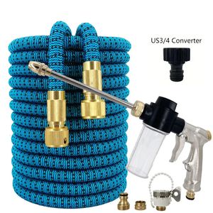 Type Garden Water Hose Expandable Double Metal Connector High Pressure Pvc Reel Magic Water Pipes for Garden Farm Irrigation 240423