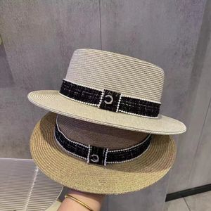 Соломенная шляпа, дамы широкие шляпы Brim Summer Sunhat Luxury Gentleman Cap