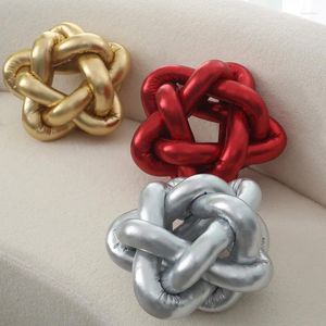 Pillow Fashion Stamping Pentagram Knot Throw Nordic Bedroom Plush Living Room Decoration Sofa Mat