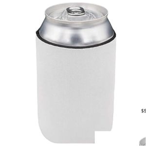 Sublimation Bar White Neoprene Tools Blank Cup Holder for 12oz Can Cooler Heat Transfer Diy Cook Er Beer Water Bottles by Sea Rrb162 Dh8u6
