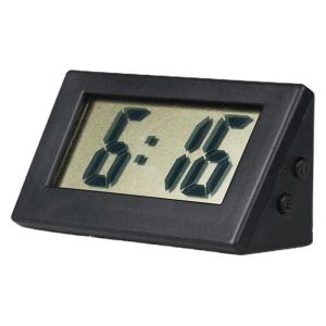 Relógios Small Clock Digital Sem Tick Relógio Elétrico Relógio Líquido Cristal de Cristal Digital Relógio com Botão Tabela de escritório de bateria