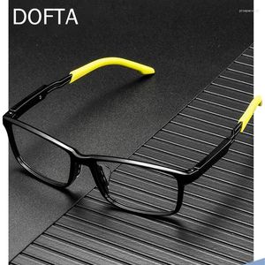 Occhiali da sole cornici Dofta Sports Ultra-Light Sports Glasses Frame Man Flexible Square Ottici Occupi di occhiali da uomo 5872