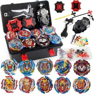 Beyblades Burst Battling Gyros 3 Tvåvägs lanseringar Zest Achilles Valkyrie med Portable Box Blade Pro Series Set för 240422