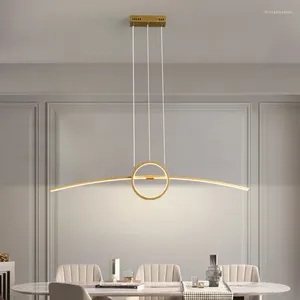 Avizeler minimalist yaratıcı modern altın siyah led kolye ışıkları yemek için asılı oturma odası mutfak adası ev avize lambası