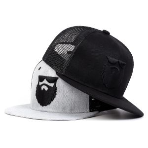 Softball moda erkek beyzbol örgü kapağı yaz açık hava nefes alabilen güneş şapka hip hop snapback şapkalar sakal yaşlı erkekler nakış kamyoncu kapakları