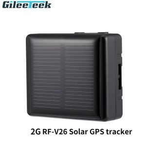 Tillbehör 2G RFV26/V24 Solar GPS Tracker Mini Waterproof IP66 Solar GPS Tracker Animal Webbplatsplattform/mobilapp för att fråga plats