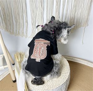 Hundekleidung Sommerbrief Druck Haustier T-Shirt Designer Hundekleidung für kleine Modekleidung