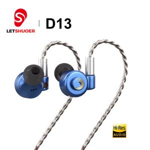 Słuchawki Letshuoer D13 13 mm Dynamiczny sterownik Inwersja Monitor Słuchawczy IEM 3,5/4,4 mm Wtyczka 0,78 mm Odłączona kabel Postacze AUDIRECT