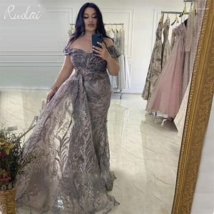 Party Dresses Luxury Lace aftonklänning för kvinnor mantel Långa formella klänningar damer Dubai pärlstav dreses Asa-0198