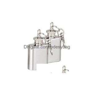 Stainless Hip Flasks Steel 1oz Flask with Funnel Drop Delivery Home Garden Kitchen Dining Bar Drinkware Dh8pm