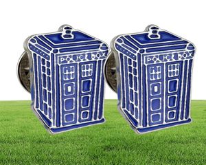 Doctor Who Dr Mysterious series brooch badges Fashion Blue Tardis Box Enamel Tie Lapel Icons Brooch Pins Dress Accessories 2010098759585