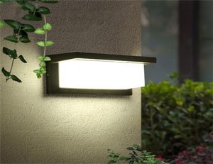 Modern LED Wall Lights Aluminum Outdoor Waterproof Lamp Garden Porch Patio Aside Front Door Lighting Light KHY267248017