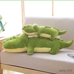 Animais de pelúcia de pelúcia super fofa Crocodilo Doll Plush Toy Lazy Sleeper Pillow Birthday Birthday Birthday Birthday Birthda