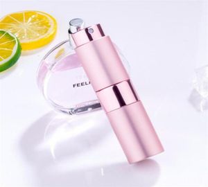 Nya 8 ml 10 ml 15 ml 20 ml Portable Mini Aluminium Refillable Spray Parfymflaska Tomma kosmetiska behållare Atomizer för Traveler204Z6509752