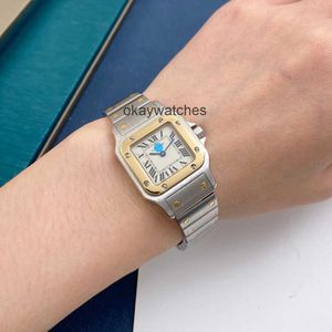 Diarfy działające automatyczne zegarki Carter Counter 58500 Watch Watch Sandoz 18K Quartz Nowy W20012C4