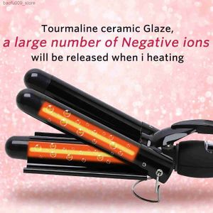 Curling Irons 3 buckets of curled iron bars electric professional ceramic hair clip scroll Lcd bar fashionable styling tool Q2404251