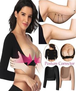 Shaper de braço post superior post mangas de compressão Corretas de postura Shapewear para mulheres Slimming colete 2210139267268