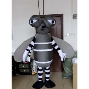 2024 Atrakcyjna maskotka Mosquito Mascot Cartoon Stroje Suit Furry garnitury Halloween karnawałowa sukienka urodzinowa