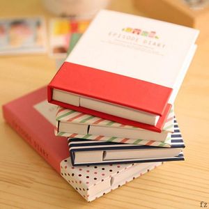 PCS Hardcover Diary Notebook Notepad Sticky Notes and Pen Office School Writing Supplies