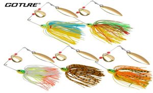 Goture 5pcslot 175G Spinnerbait Pesca ad esca per bassia Carpa Spinner esca in metallo Skirt Skirt Skirt Rig Pike Fishing Tackle 20102921495770454