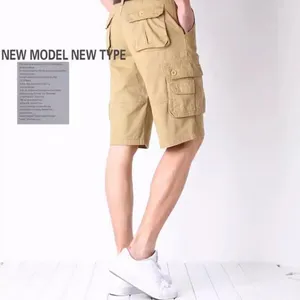 Herren-Shorts Männer Button-Zip-Taschen-Design Sommerfracht mit Reißverschlussknopfverschluss mehrere Taschen für a