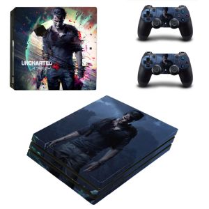 Stickers Uncharted 4 A Thief's End PS4 Pro Skin Sticker For Sony PlayStation 4 Console and Controllers PS4 Pro Skin Stickers Decal Vinyl