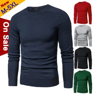 Polos Muls 2019 Pullover Podvers Männer lässige Baumwollgestricke Pullover Jumper Pullover Roundneck Knitwear Polo Jersey Männer Plus Size 5xl